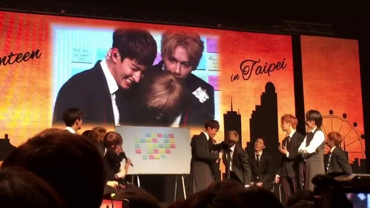 160911 세븐틴 SEVENTEEN Fan Meeting@Taiwan 우지&도겸(Woozi&DK)Pepero game