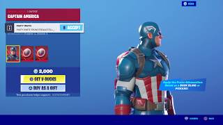 *NEW* Captain America Skin, Todays Fortnite Item Shop Update