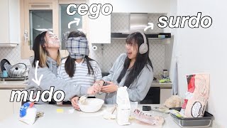 Desafio Do Cego Mudo E Surdo Part 2 Fazendo Cookie Caos Socorro