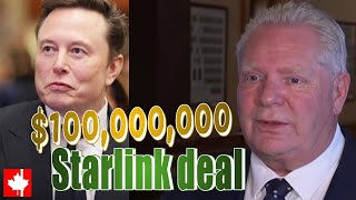 Will Doug Ford cancel $100m Starlink deal with Elon Musk if Trump imposes tariffs on Canada