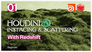 Houdini Instancing & Scattering Objects and Render with Redshift