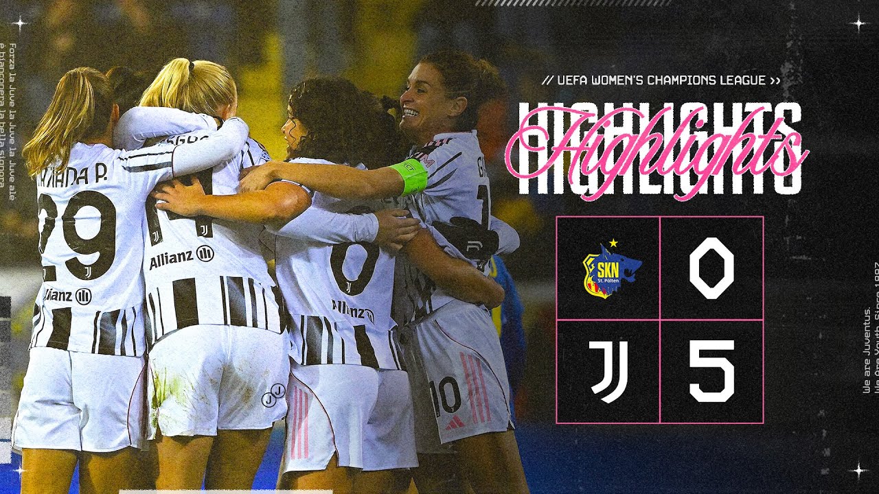 A FIVE-GOAL SHOW 💥 | St. Pölten 0-5 Juventus Women | HIGHLIGHTS Uefa Women's Champions League