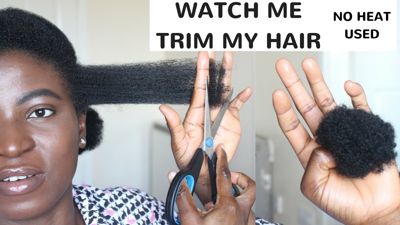 HOW TO TRIM NATURAL HAIR – KENNY OLAPADE