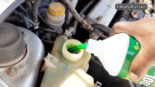 Radiator coolant Oil change Tata Indica V2 diesel car .