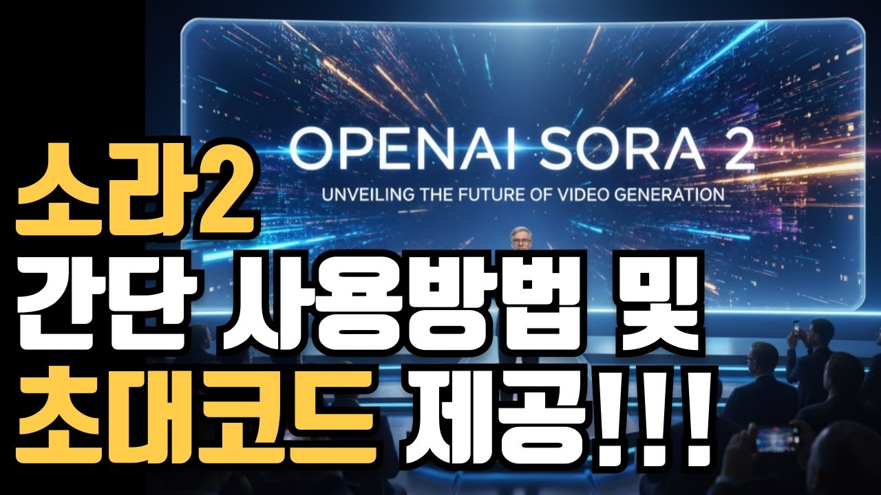 ⁣소라2를 활용하여 영상을 무료로 제작 꼭 해보세요! (초대코드 제공)