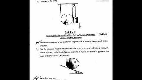 Engineering Mechanics , sem- 3 (main) paper - 2019, B-tech