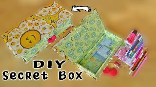 Cara Membuat SECRET BOX Dan Tempat Pensil Dari Kardus Bekas