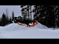 Fmg ivalo articulated plough opening forest road
