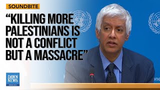 Journalist Slams Spox on Israel-Gaza Ceasefire and UN Assessment | Dawn News English