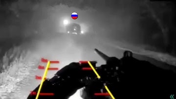 Ukrainian ground drone engaged a Russian MT-LB, at close range combat.