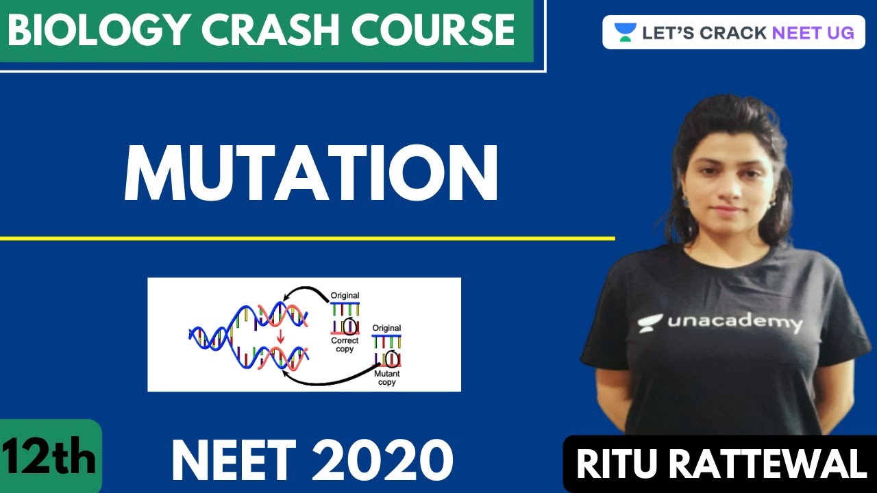 Mutation | Biology Crash Course | Class 12th | NEET Biology | Ritu Rattewal  - YouTube