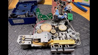 Repairing A Sony Walkman 4 wm4 Portable Cassette Tape Player After A Visit From My Neighbour