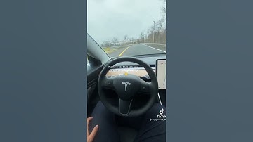 Tesla Autopilot Taking A Highway Exit - Elon Musk #shorts