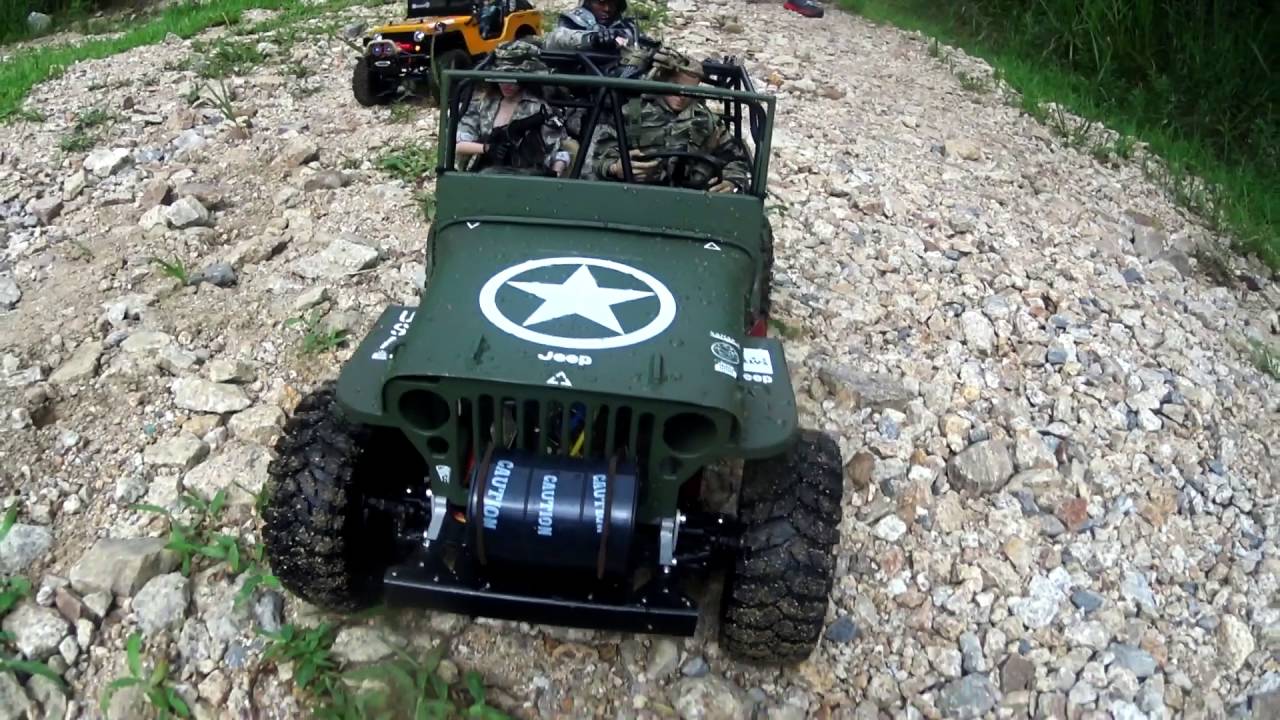 1/6 Scale RC Willys Jeep Off Road Trail (2016/07/24) - YouTube