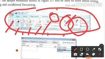 Computer class 7, chapter 3, advanced features in Excel