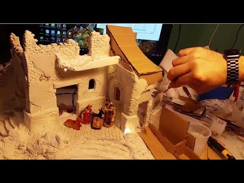 Presepe in carta igienica e farina passo passo! 1 tempo