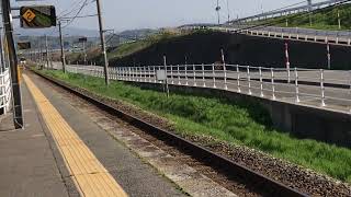 JR七尾線七尾行き15:51能瀬駅到着　2023.4.22