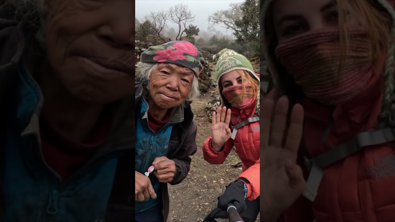 يوم مع الجدة النيبالية في جبال الهيمالايا 