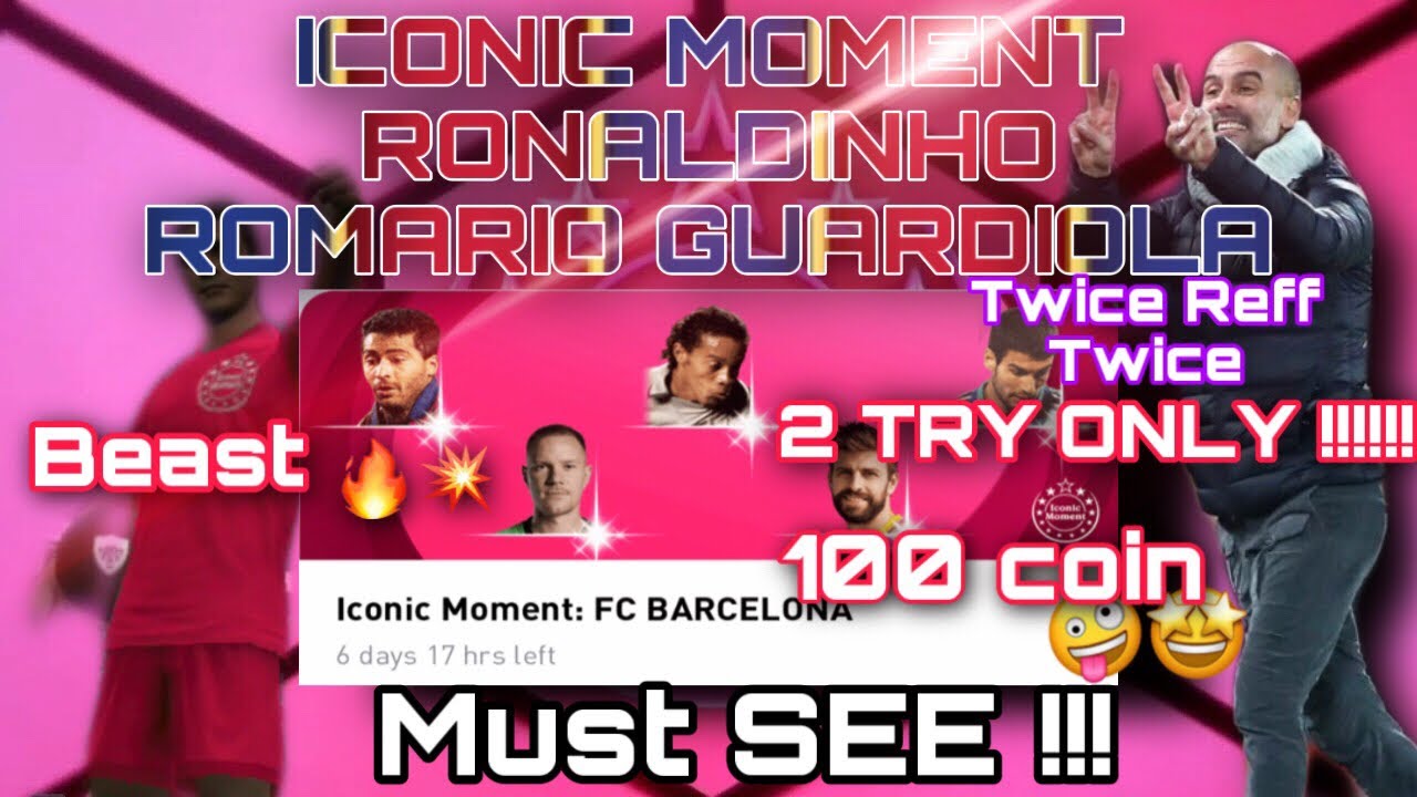Iconic Moment Romario, Ronaldinho, Guardiola trick 100% work!!! Must watch !!!! PES MOBILE