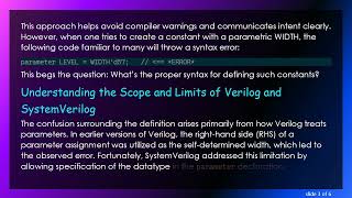 Mastering Verilog Parameters with Parametric Widths Content