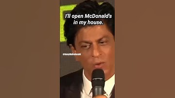 SRK - I open Mc Donald