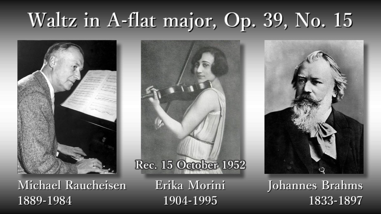 Brahms: Waltz in A-flat major, Morini & Raucheisen (1952
