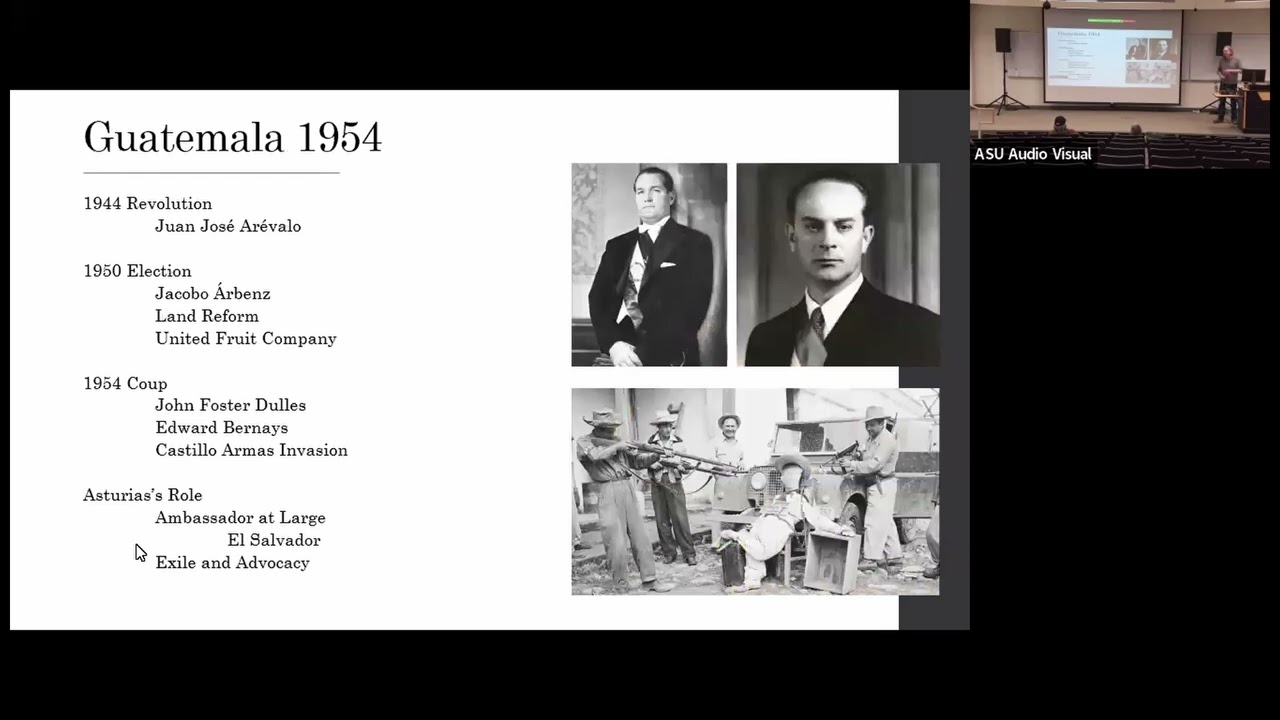 Faculty Lecture Series: Stranger Than Fiction: Miguel Angel Asturias and Guatemala’s History