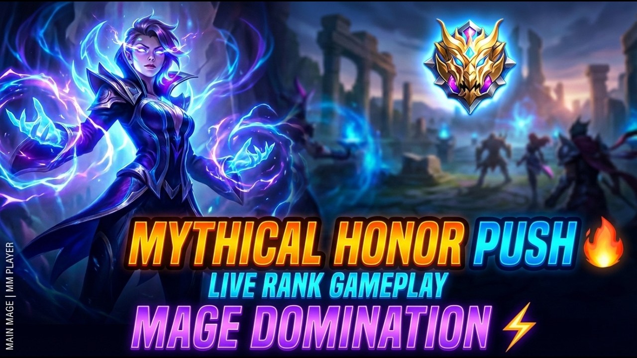 🔥 MYTHICAL HONOR RANK PUSH LIVE | Mage Domination ⚡ MLBB Ranked Grind | XTREEME ANDROID GAMER LIVE 🔴