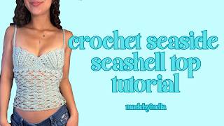 crochet seaside seashell top tutorial - madebymelia