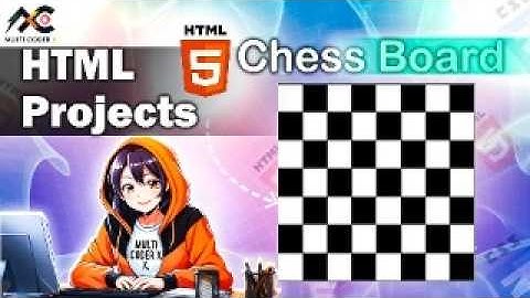 🔥Create Chess Board Using HTML Table Tag l 🤯 MIND BLOWING Html Project @MultiCoderXOfficial