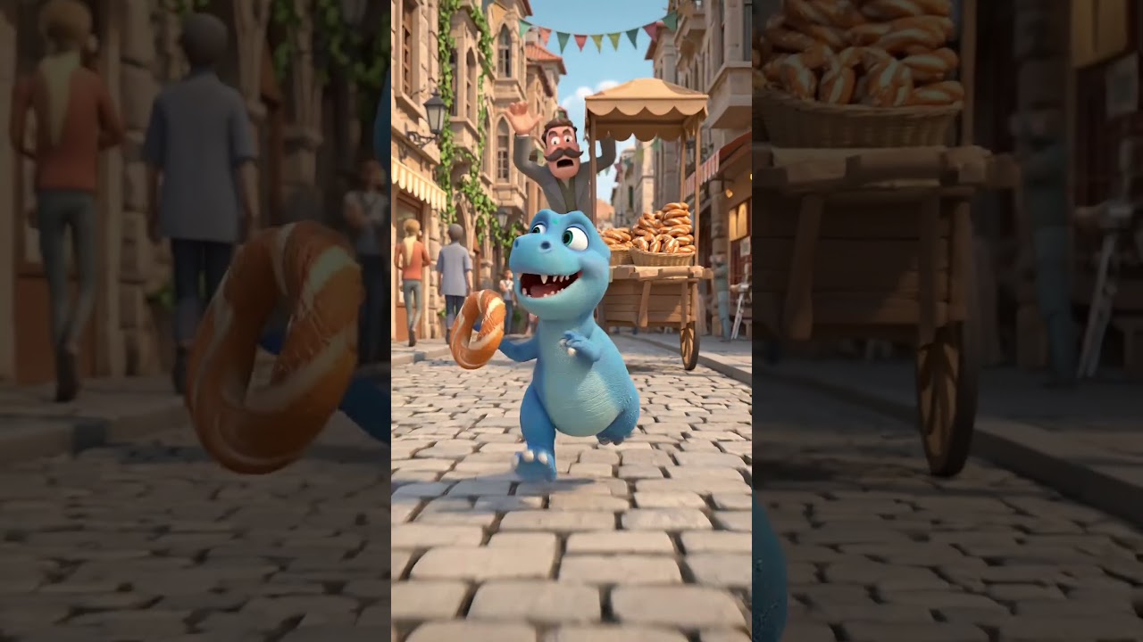 непослушный детеныш динозавра 