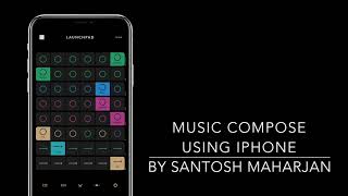 Composing music by Lunchpad app in iPhone screenshot 4