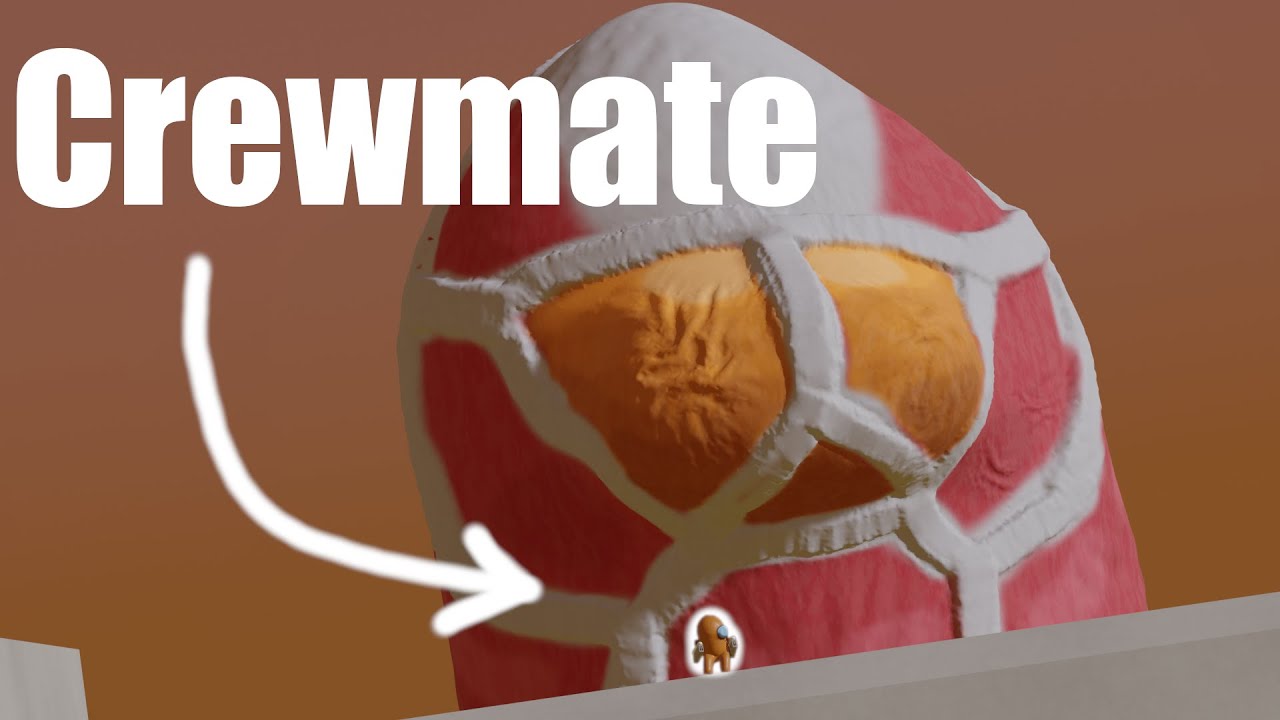 Crewmate fights Colossal Impostor - Attack on Titan Parody | 4K Animation