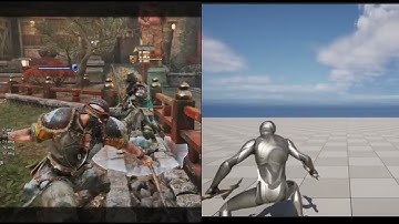 Working on for honor combat system on unreal engine 5 (berserker combo test)
