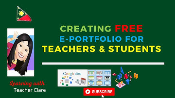 Creating Free E-Portfolio for Teachers & Students (Part 1)