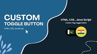 Design Custom Flag Toggle Button in HTML, CSS, JS #html #css #javascript