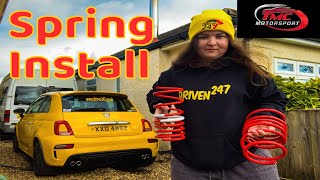 MODIFIED Abarth gets lowering springs fitted: INSTALL VID screenshot 5