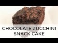 Chocolate Zucchini Snack Cake | Clean & Delicious