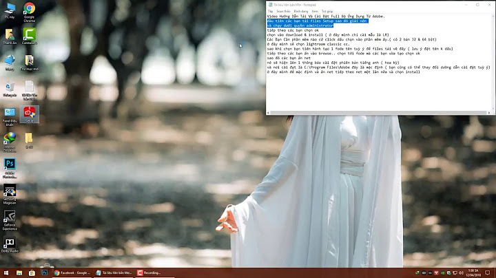 Hướng dẫn cài đặt trọn bộ adobe