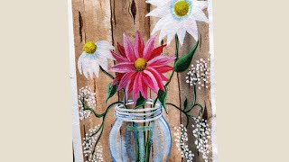 daisy paint easy painting daisies flower step tutorial beginners