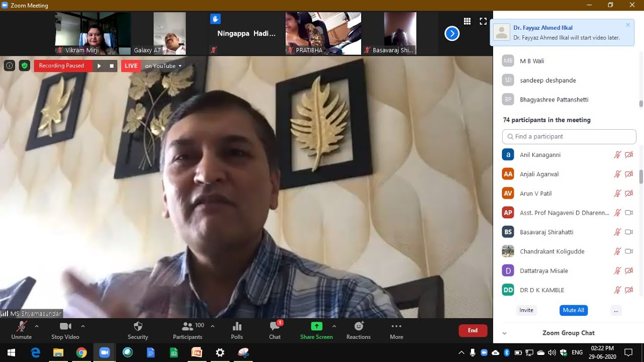 Webinar on NAAC Assessment and Accreditation Process by Rani Channamma ...