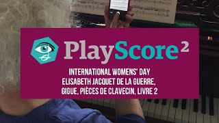 International Womens' Day | Jacquet De La Guerre | Gigue, Pièces de clavecin, Livre 2 (extract) screenshot 2