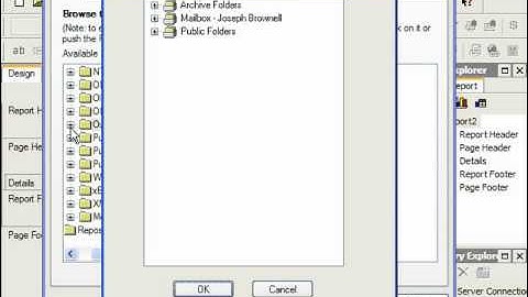 Crystal Reports Tutorial Outlook Business Objects Training Lesson 2.21