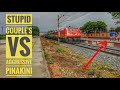 Stupid couples front of red monster lgd wap4 lead 12711 pinakini superfast express blasting speed 