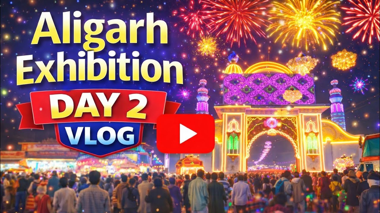 Aligarh exhibition day 2 😍 #vlog #dailyvlog #numaish2026 #exhibitionvlog 