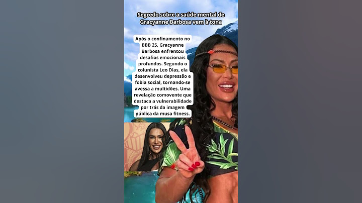 Gracyanne Barbosa revela segredo sobre sua saúde mental após o BBB 25
