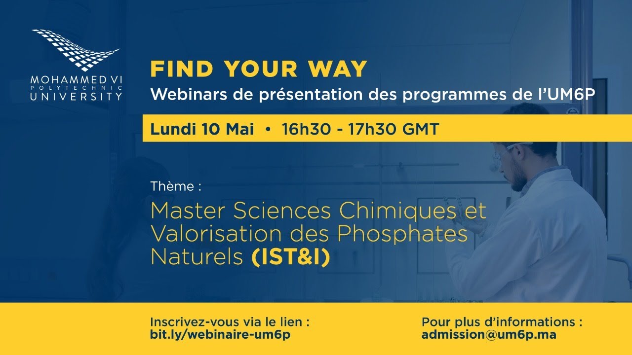 Find Your Way - Master Sciences Chimiques et Valorisation des Phosphates Naturels