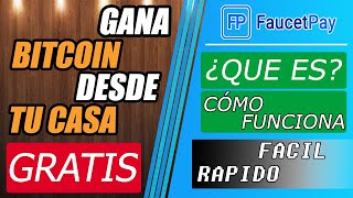 COMO GANAR BITCOIN y CRIPTOMONEDAS GRATIS 2020 con FaucetPay · PAGANDO · ¿QUE ES y ¿COMO FUNCIONA