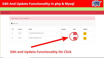 Edit and Update Functionality in php - Hindi/Urdu - Asad Mukhtar