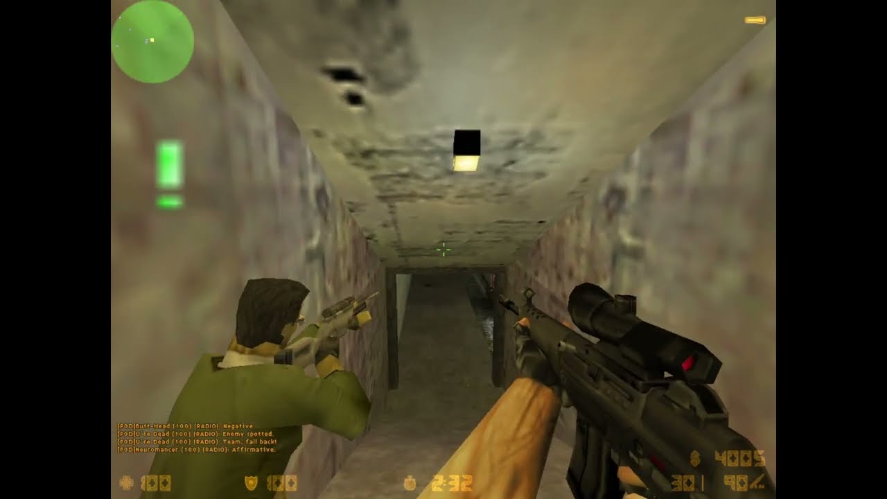 Counter-Strike BETA 6.1 - GamePlay PC de_train with Bots